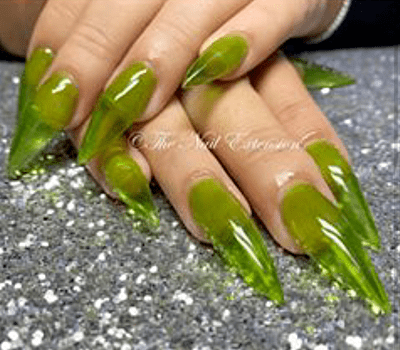 Claw Culture Jelly Polish green hand