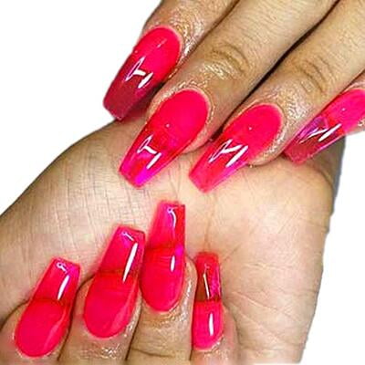 Claw Culture Jelly Polish jelly red hand