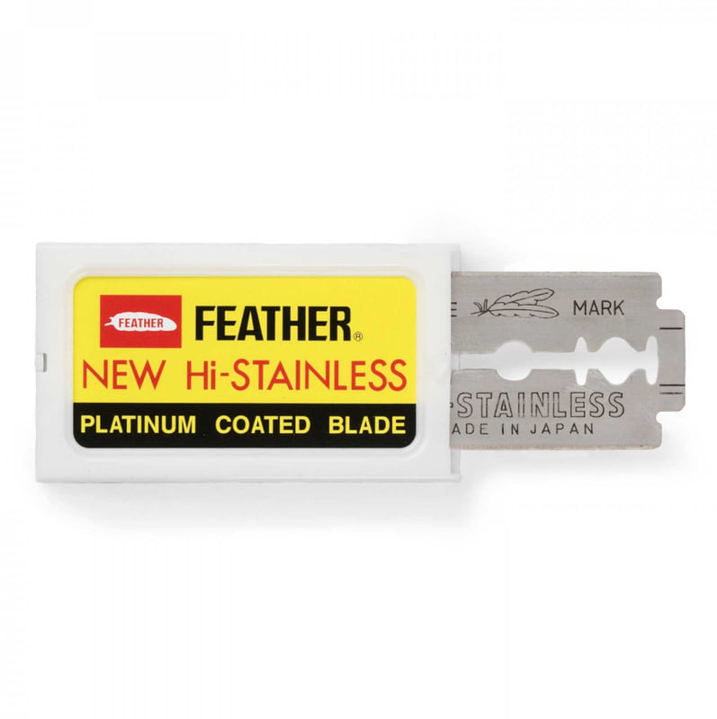 Feather Hi Stainless Double-Sided Razor Blades (x10) Feather Hi Stainless Double-Sided Razor Blades (x10)