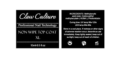 Claw Culture Top Coat No Wipe