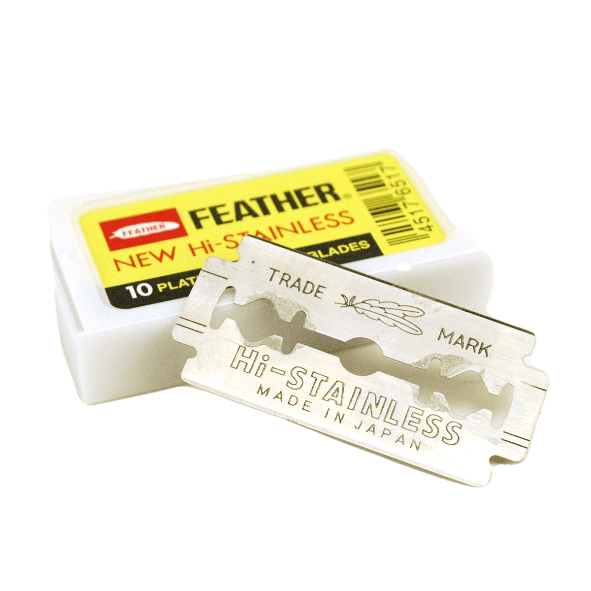 Feather Hi Stainless Double-Sided Razor Blades (x10) Feather Hi Stainless Double-Sided Razor Blades (x10)